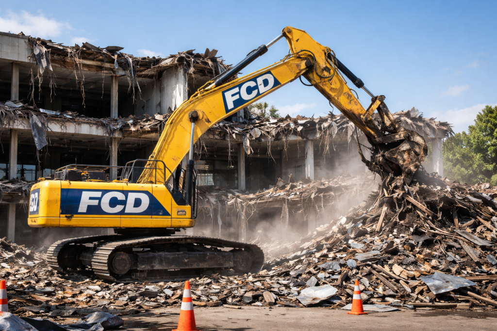 Excavator with FCD